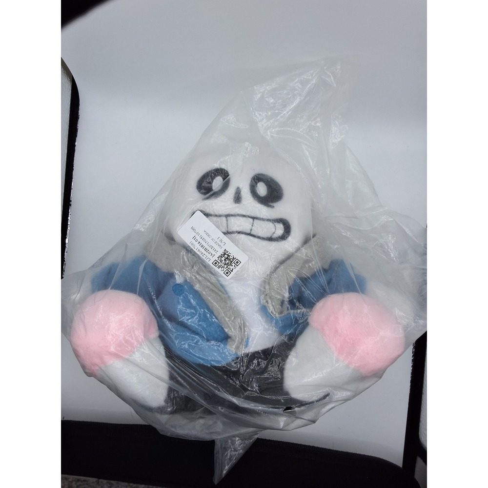 Undertale Sans Plush Figure Blue Hoodie Skeleton Stuffed Toy Collectible NEW